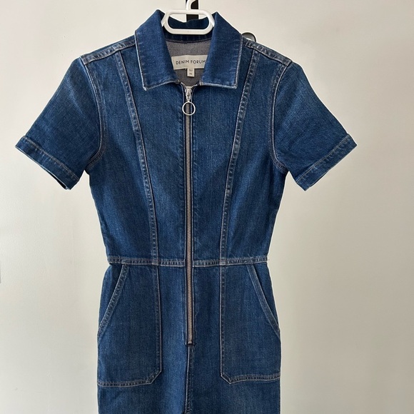 Aritzia Denim Forum The Francoise Jumpsuit, Size XSmall. - Picture 3 of 11